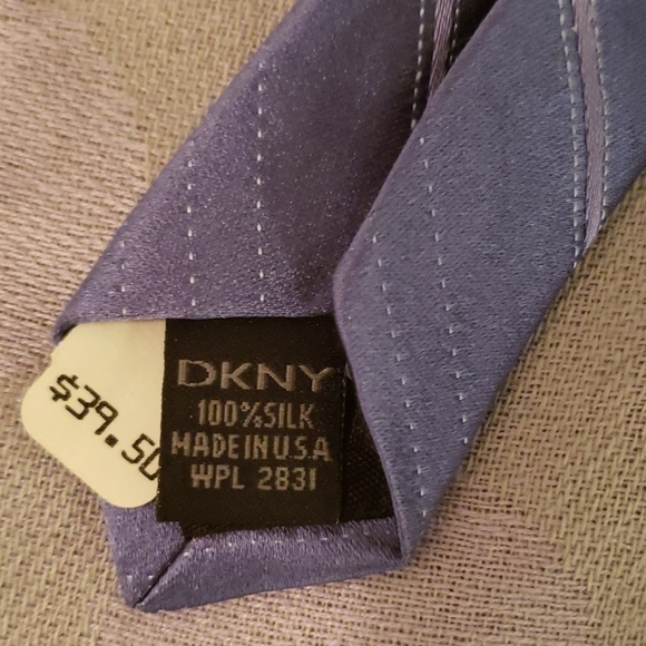 DKNY Blue Shimmer Tie - Picture 4 of 4
